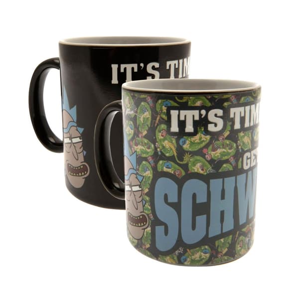 Rick And Morty Officielt Schwifty krus med varmeforandring Black/Green One Size