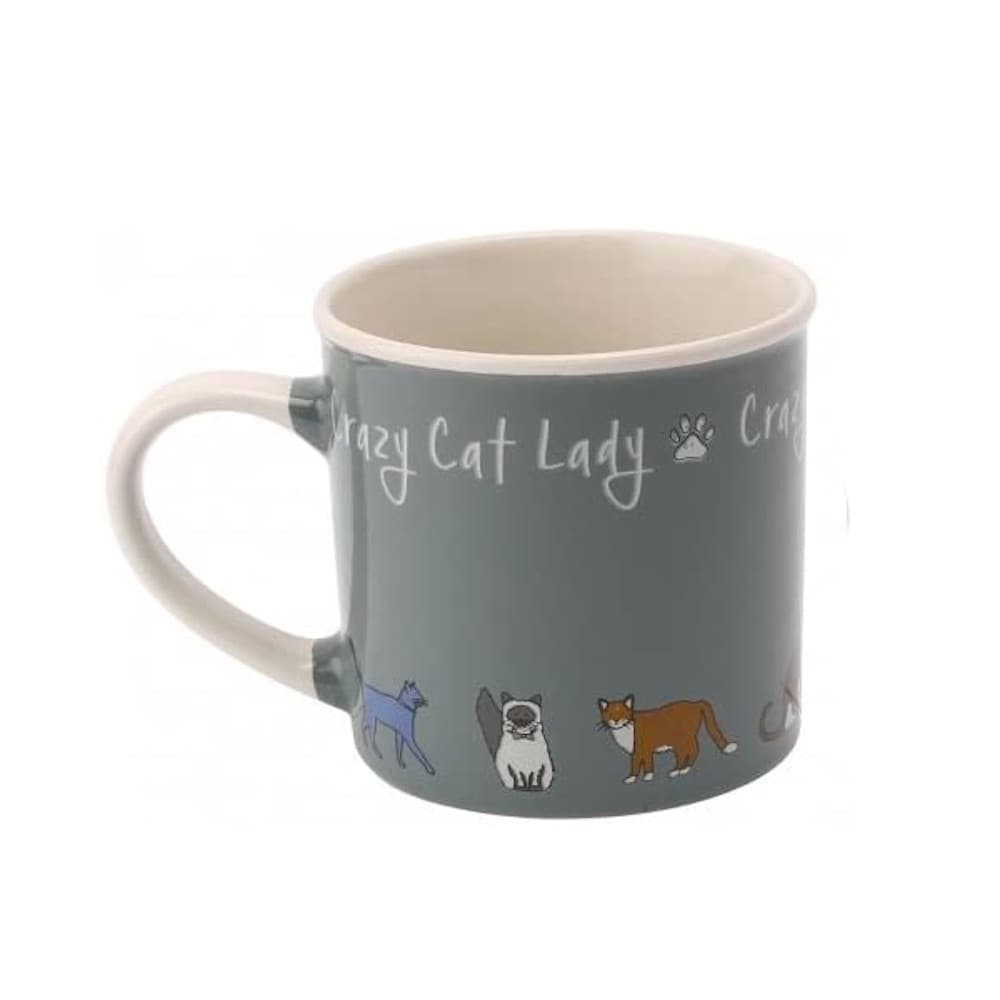 Paws For Thought Crazy Cat Lady Stoneware Mug