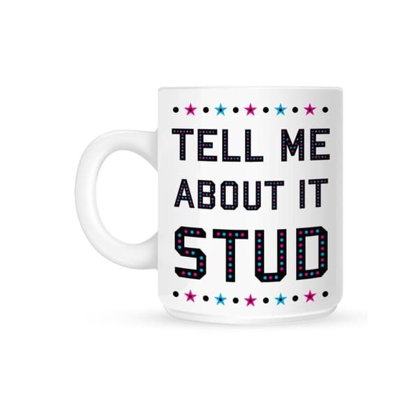 Grindstore Tell Me About It Stud Mug White One Size