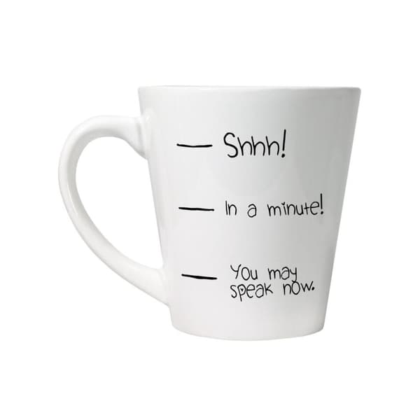 Grindstore Du kan tale nu Latte Mug White One Size