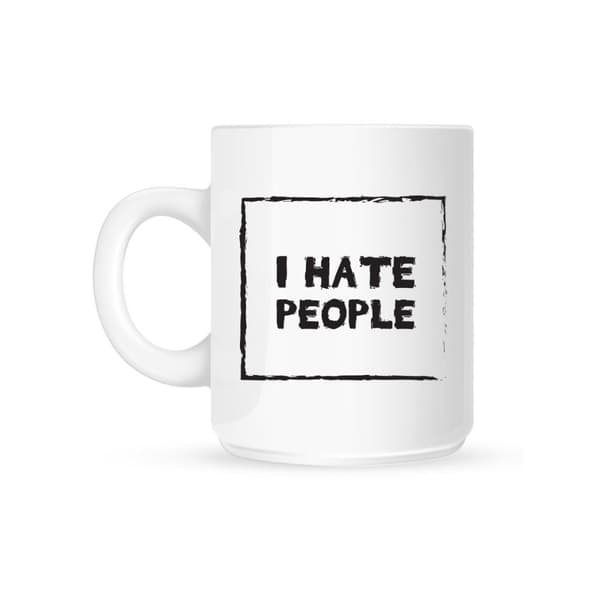 Grindstore I Hate People Mug White One Size