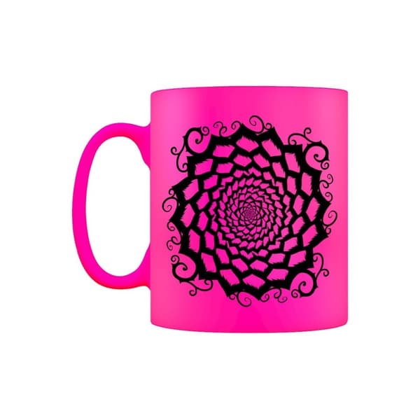 Grindstore Mandala Motif Neon Mug Pink One Size