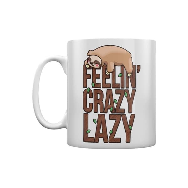Grindstore Feelin Crazy Lazy Sloth Mug White One Size