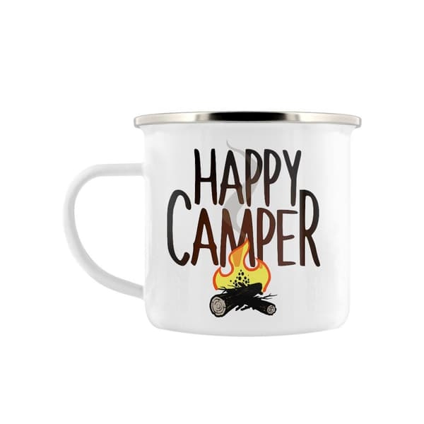 Grindstore Happy Camper Enamel Mug