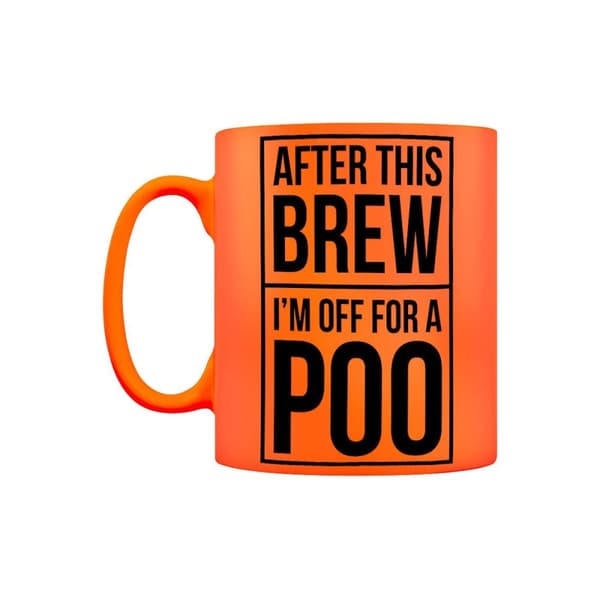 Grindstore After This Brew Orange Neon Mug Orange One Size