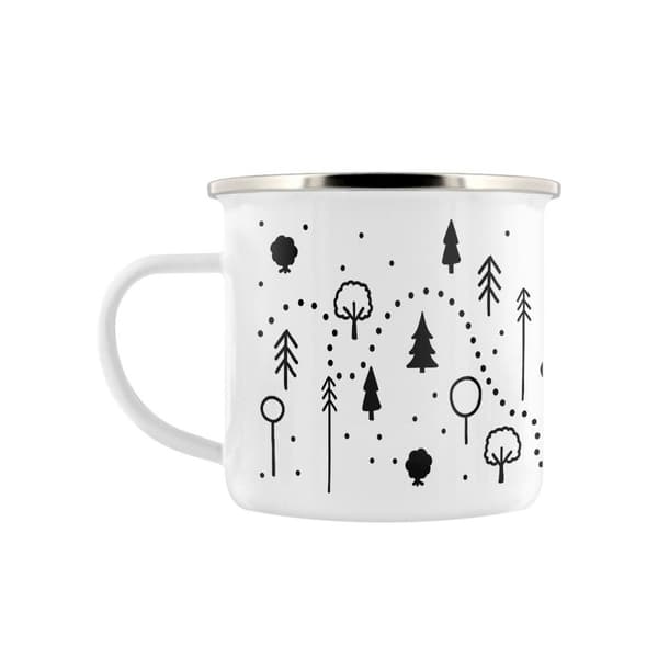 Grindstore Forest Trail Emaljekrus White One Size