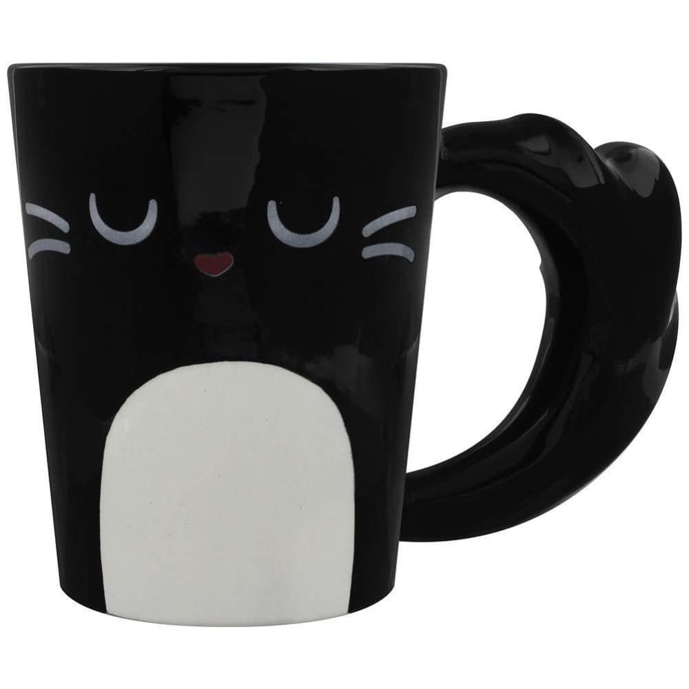 Grindstore Feline Fine Black Cat Latte Mug