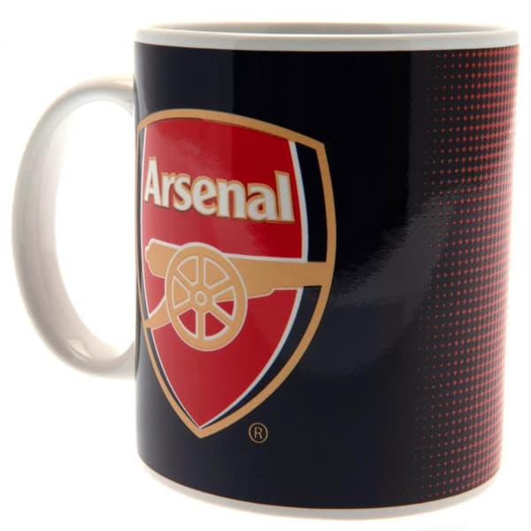 Arsenal FC Fade Design Ceramic Mug In Printed Card Box Navy/Red/White 9 x 8cm