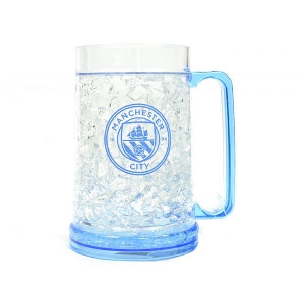 Manchester City FC Official Football Freezer Tankard White/Blue One Size