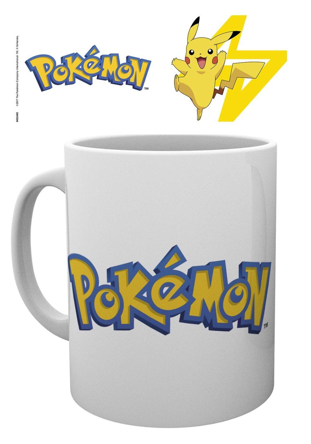 Pokemon Mugg Logo & Pikachu