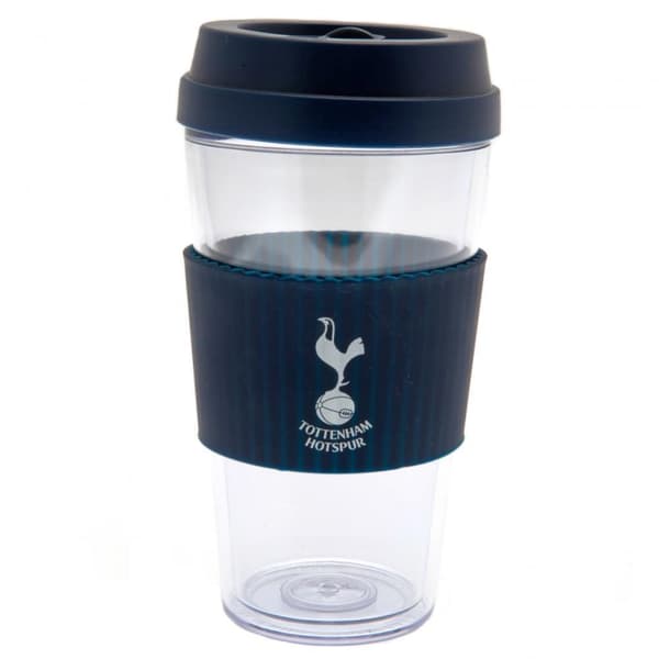 Tottenham Hotspur FC Logo Travel Mug Clear/Navy One Size