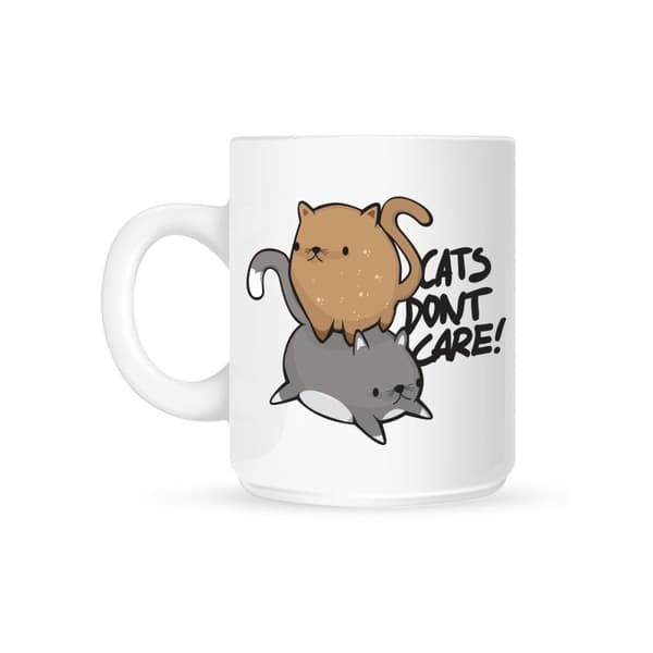 Grindstore Cats Dont Care krus White One Size