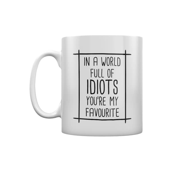 Grindstore I en värld full av idioter är du min favoritmugg White One Size