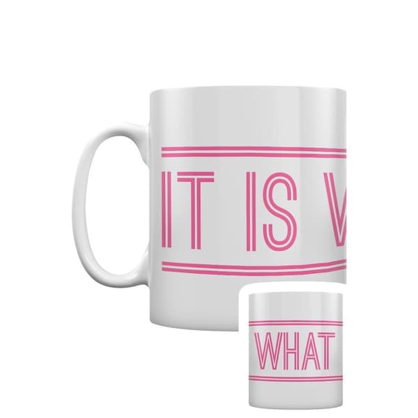 Grindstore Det er, hvad det er krus White/Pink One Size