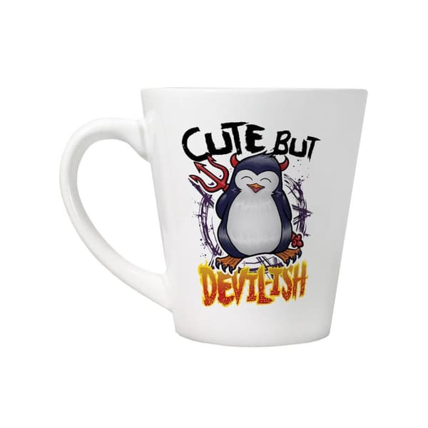 Psycho Penguin Sødt men djævelsk krus White One Size