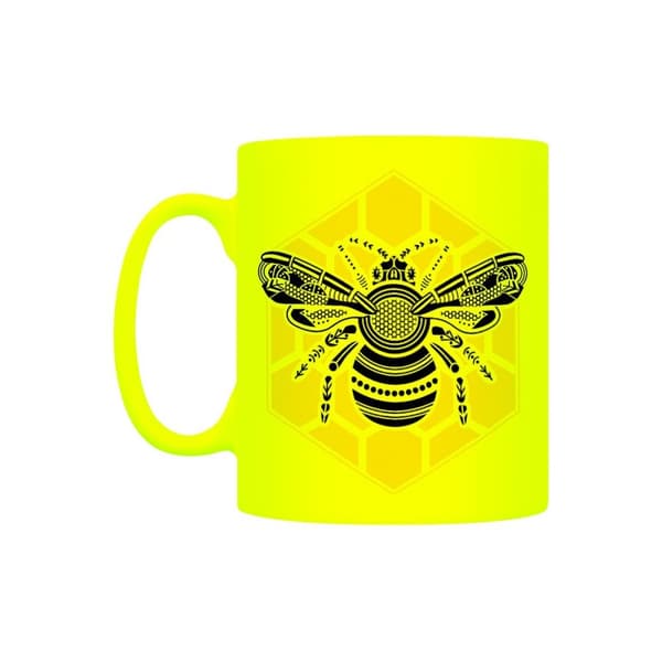 Grindstore Graphic Bee krus Neon Yellow/Black One Size