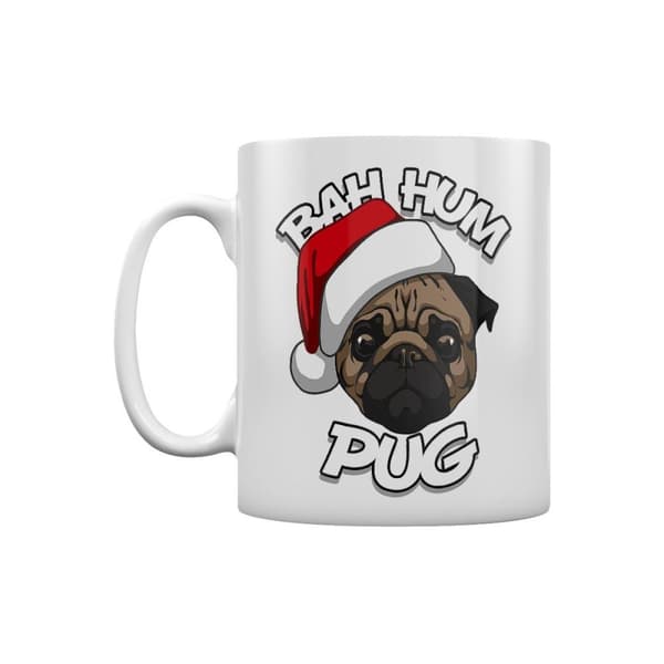 Grindstore Bah Hum Mops julekrus White One Size