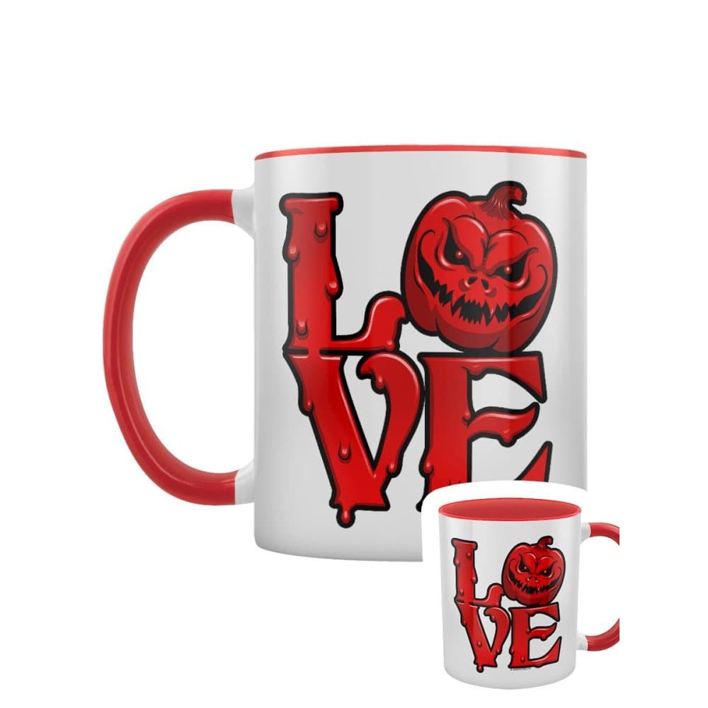 Grindstore Kärlek Halloween tvåfärgad mugg