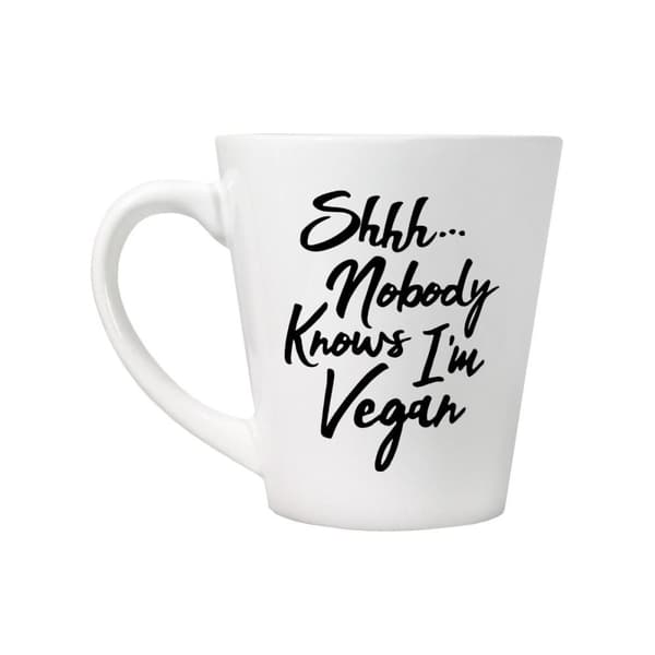 Grindstore Ingen vet att jag är vegan Mug White/Black One Size