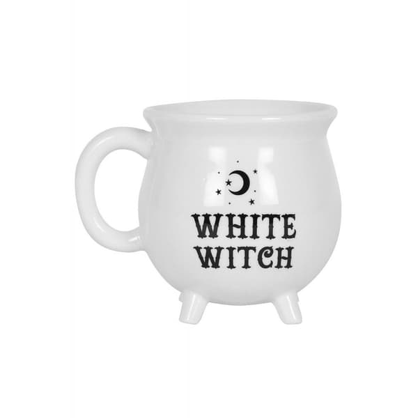Something Different Hvid heks kedel krus White/Black One Size