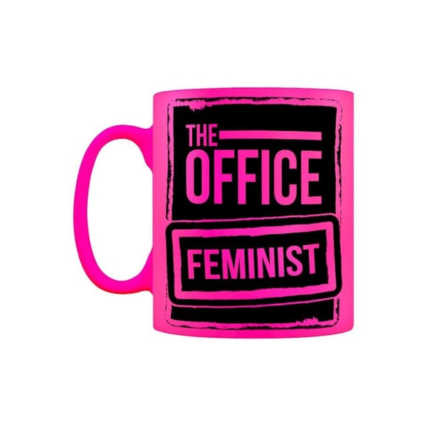 Grindstore Det feministiske krus til kontoret Neon Pink/Black One Size