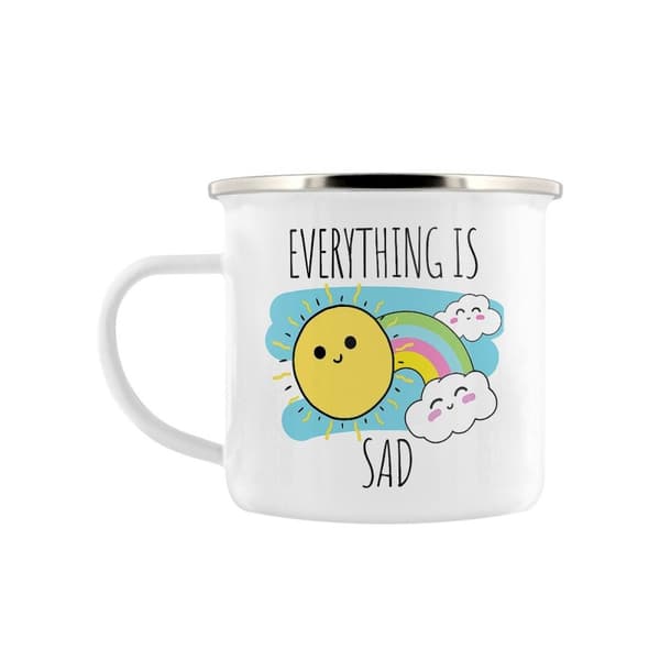 Grindstore Everything Is Sad Emaljeret krus Multicoloured One Size