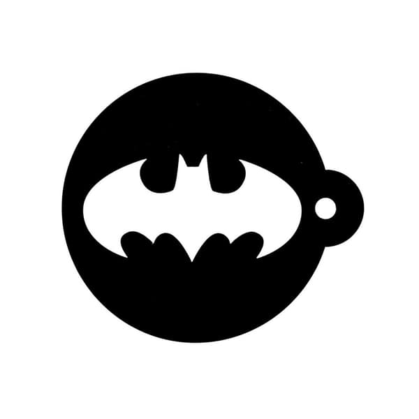 Batman Bat Signal krus og stencil sæt