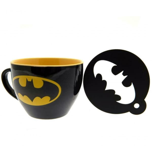 Batman Bat Signal krus og stencil sæt