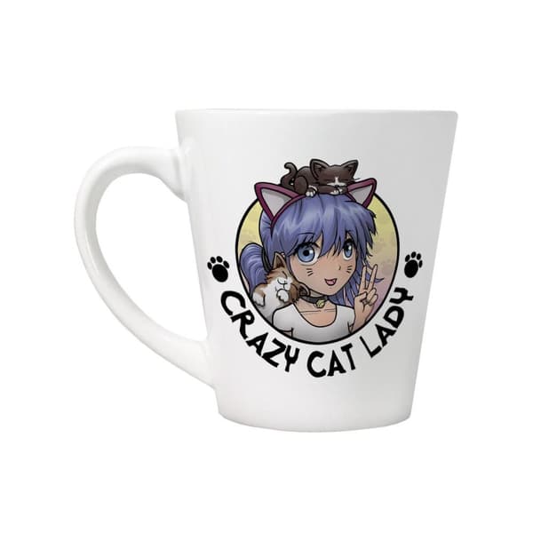 Grindstore Crazy Cat Lady Mug White One Size