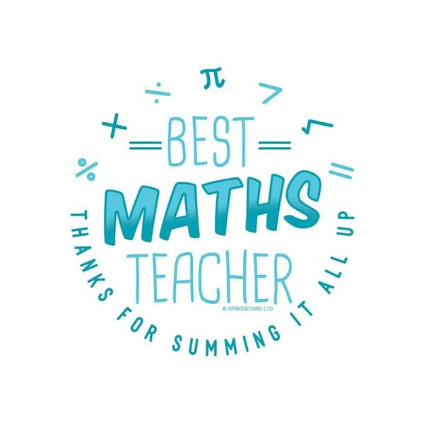 Grindstore Krus til den bedste matematiklærer