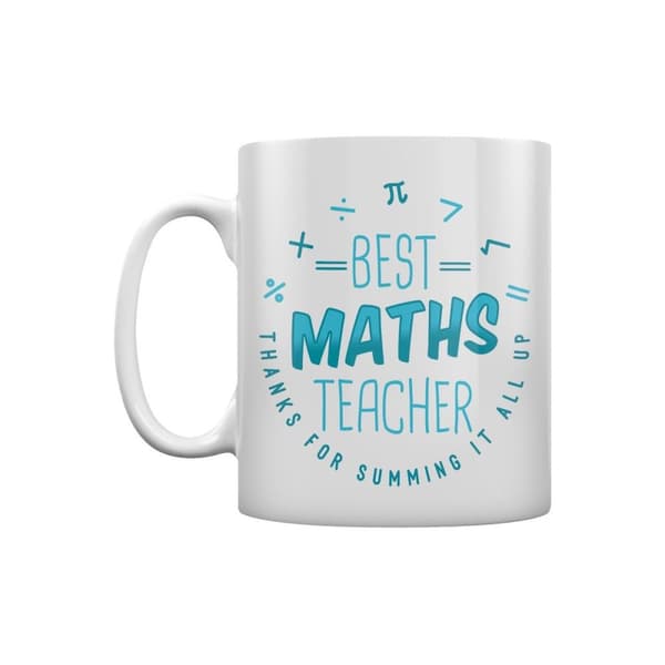 Grindstore Krus til den bedste matematiklærer White/Aqua Blue One Size