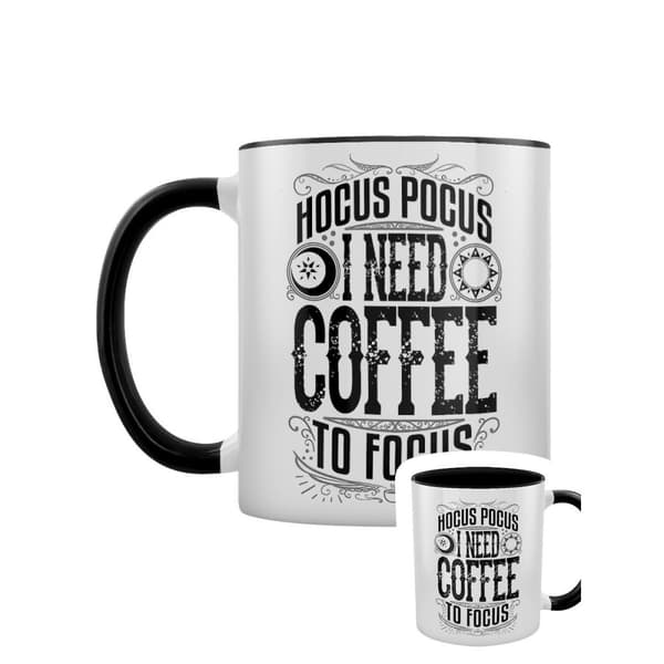 Grindstore Hocus Pocus I Need Coffee To Focus Two Tone Mug