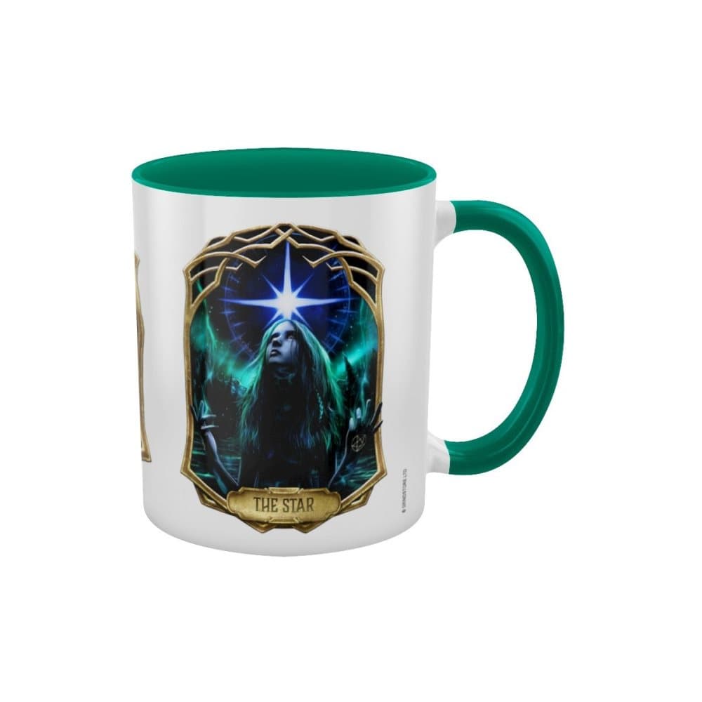 Deadly Tarot Obsidian Temperance Månen och stjärnan Inre två ton Mug