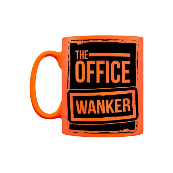 Grindstore Kontorets Wanker krus Neon Orange/Black One Size