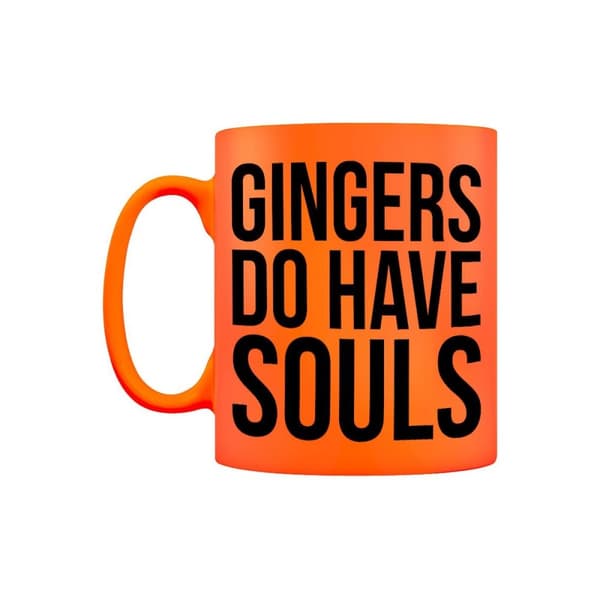 Grindstore Gingers Do Have Souls Mug Orange/Black One Size