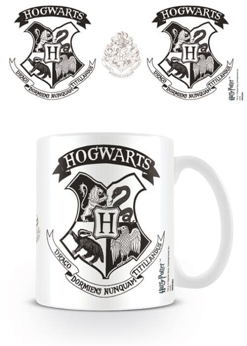 Harry Potter (Hogwarts Crest Black) - Mugg