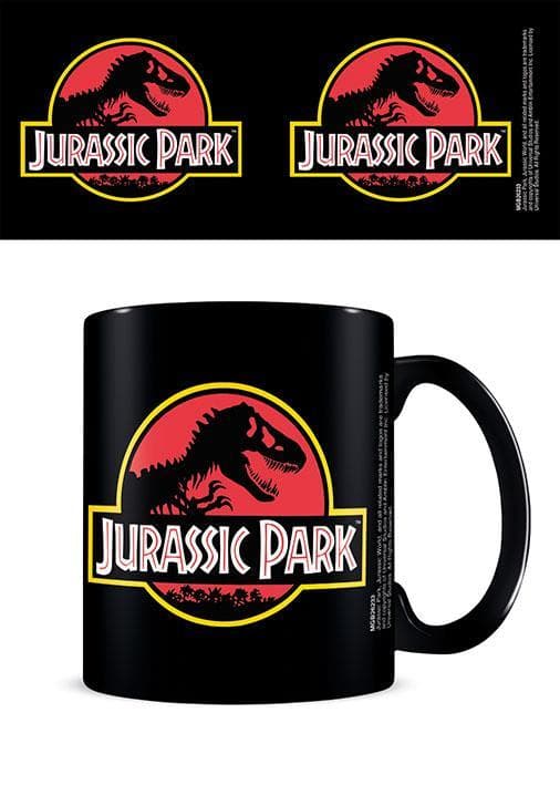 Jurassic Park (Classic Logo) Black - Mugg
