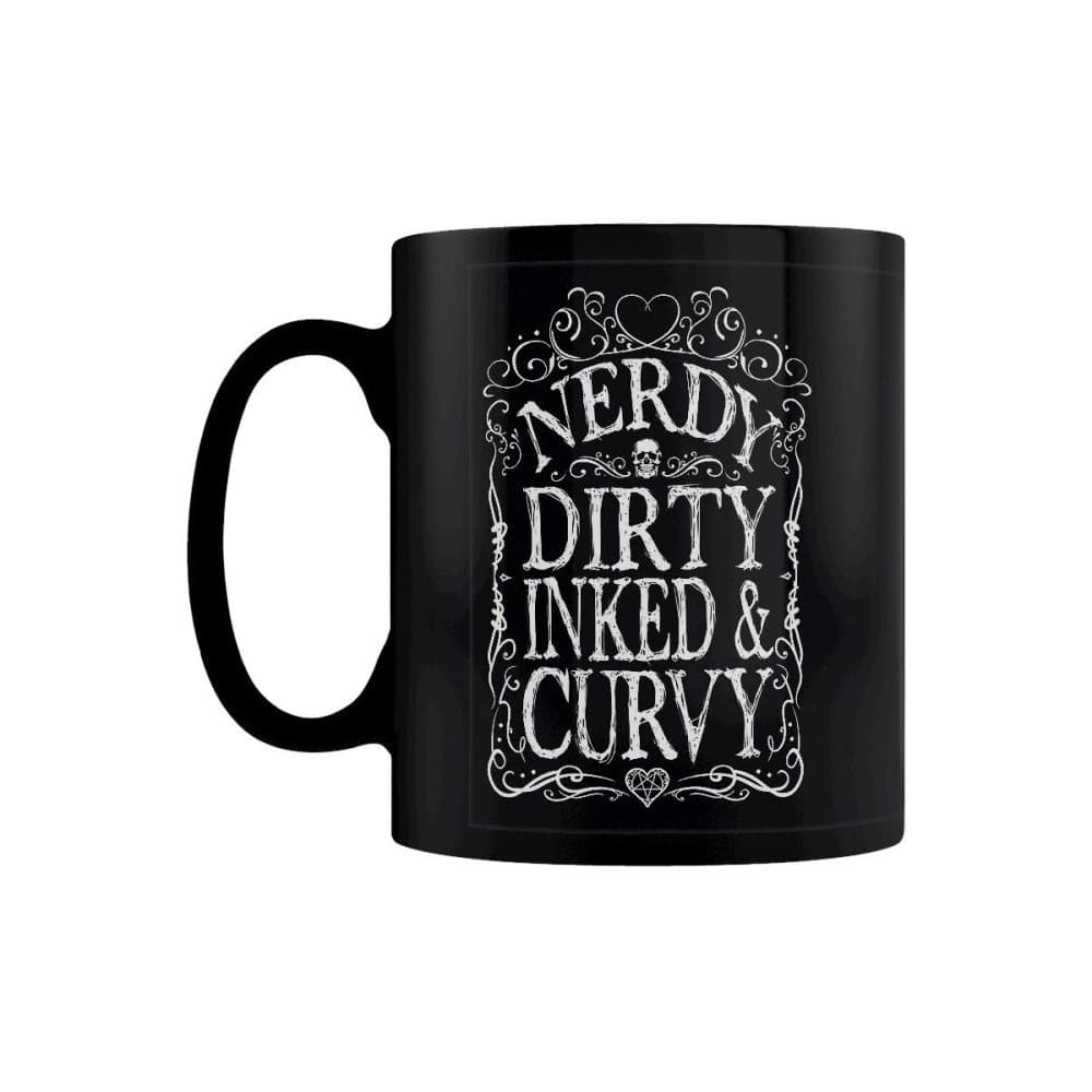 Grindstore Nördig, smutsig, inkastad och kurvig mugg