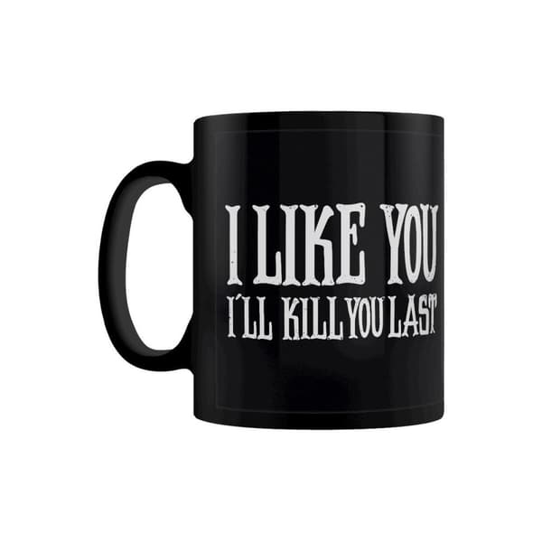 Grindstore Jeg kan lide dig Jeg vil dræbe dig sidste krus Black/White One Size