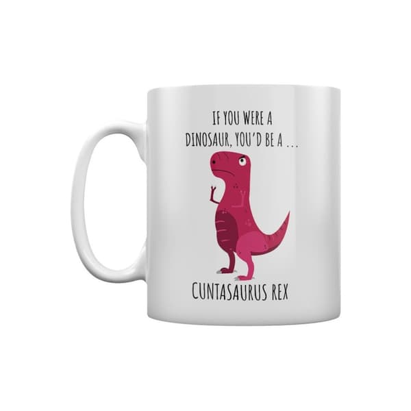 Grindstore If You Were A Dinosaur Mug White/Pink One Size