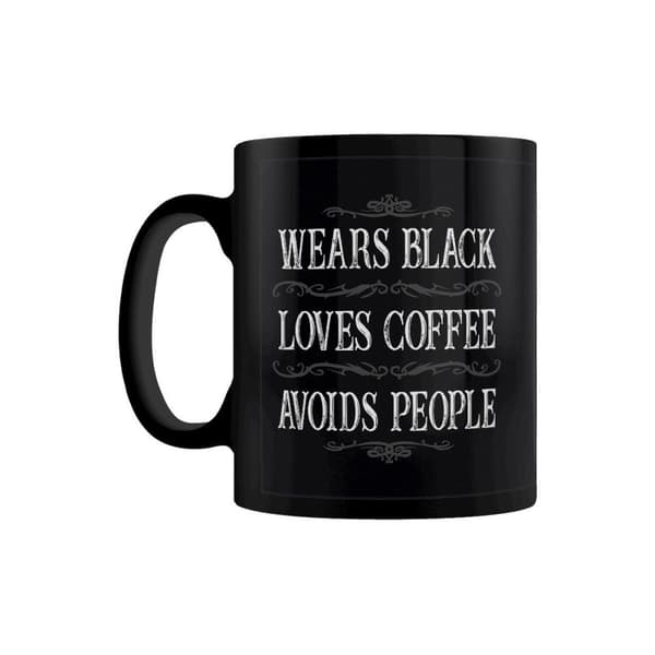 Grindstore Bærer sort, elsker kaffe, undgår folk Mug Black One Size