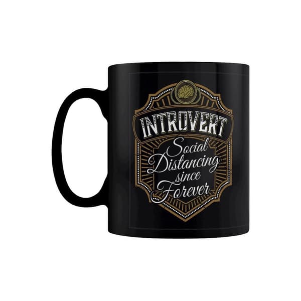 Grindstore Introvert social distancering siden evigt krus Black One Size