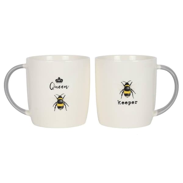 Something Different Dronning og vogter krus sæt White One Size