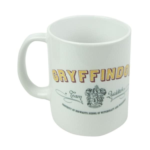 Harry Potter Gryffindor Quidditch Ceramic Mug White One Size
