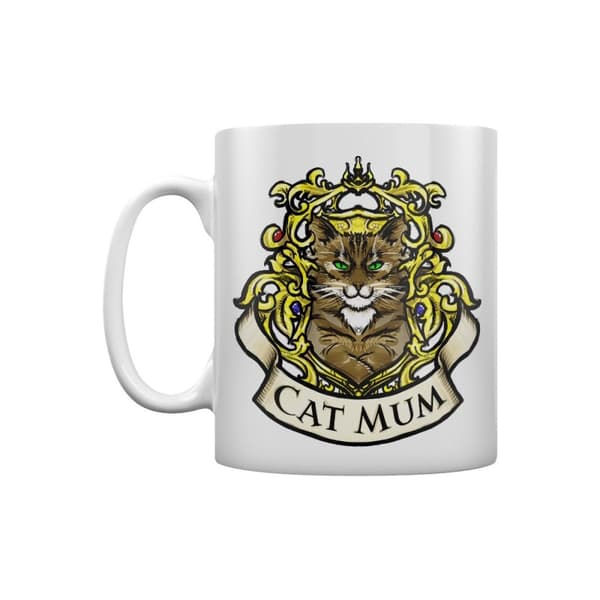 Grindstore Cat Mum Mug White/Yellow/Beige One Size