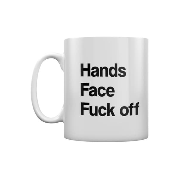 Grindstore Hand Face Fuck Off krus White/Black One Size