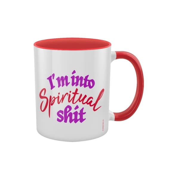 Grindstore I´m Into Spiritual Shit Inner Two Tone Mug White/Red/Pink One Size