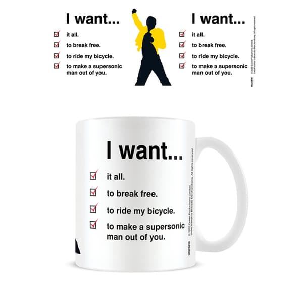 Queen I Want Check List Mug