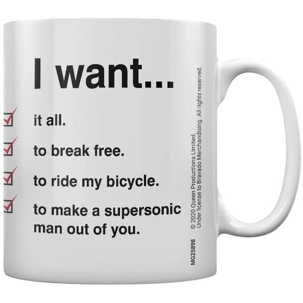 Queen I Want Check List Mug
