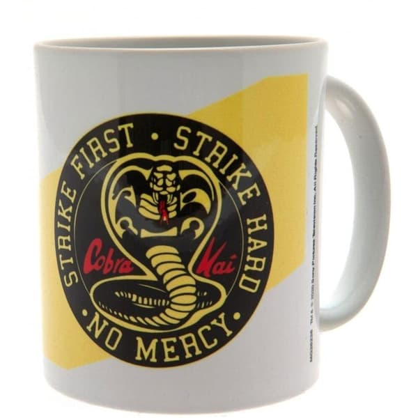 Cobra Kai No Mercy-mugg White/Black/Yellow One Size